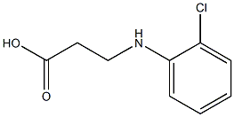 3-[(2-chlorophenyl)amino]propanoic acid Struktur