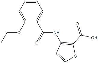 3-[(2-ethoxybenzoyl)amino]thiophene-2-carboxylic acid Struktur