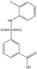 3-[(2-iodophenyl)sulfamoyl]benzoic acid Struktur