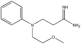 3-[(2-methoxyethyl)(phenyl)amino]propanimidamide Struktur