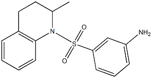 3-[(2-methyl-1,2,3,4-tetrahydroquinoline-1-)sulfonyl]aniline Struktur