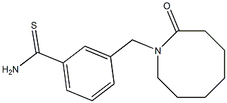 3-[(2-oxoazocan-1-yl)methyl]benzenecarbothioamide Struktur