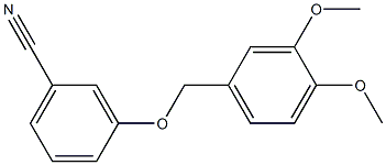 3-[(3,4-dimethoxybenzyl)oxy]benzonitrile Struktur