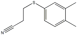 3-[(3,4-dimethylphenyl)sulfanyl]propanenitrile Struktur