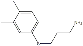 3-[(3,4-dimethylphenyl)thio]propan-1-amine Struktur