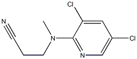 3-[(3,5-dichloropyridin-2-yl)(methyl)amino]propanenitrile Struktur