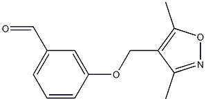 3-[(3,5-dimethyl-1,2-oxazol-4-yl)methoxy]benzaldehyde Struktur