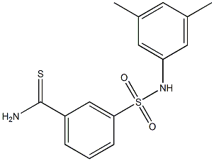 3-[(3,5-dimethylphenyl)sulfamoyl]benzene-1-carbothioamide Struktur