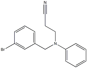 3-[(3-bromobenzyl)(phenyl)amino]propanenitrile Struktur