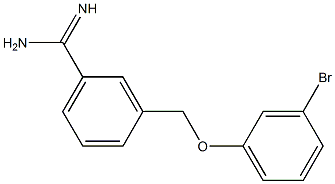 3-[(3-bromophenoxy)methyl]benzenecarboximidamide Struktur