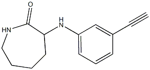 3-[(3-ethynylphenyl)amino]azepan-2-one Struktur