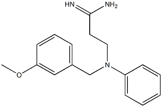 3-[(3-methoxybenzyl)(phenyl)amino]propanimidamide Struktur