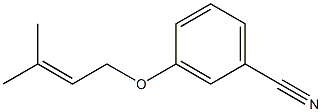 3-[(3-methylbut-2-en-1-yl)oxy]benzonitrile Struktur