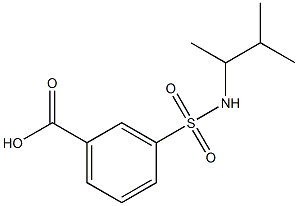 3-[(3-methylbutan-2-yl)sulfamoyl]benzoic acid Struktur