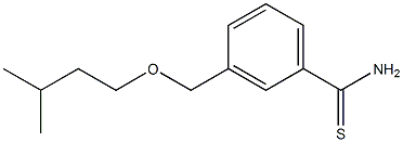 3-[(3-methylbutoxy)methyl]benzenecarbothioamide Struktur