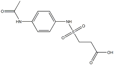 3-[(4-acetamidophenyl)sulfamoyl]propanoic acid Struktur