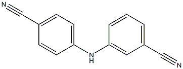 3-[(4-cyanophenyl)amino]benzonitrile Struktur