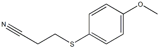 3-[(4-methoxyphenyl)sulfanyl]propanenitrile Struktur