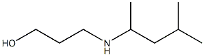 3-[(4-methylpentan-2-yl)amino]propan-1-ol Struktur