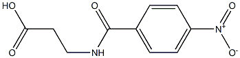 3-[(4-nitrophenyl)formamido]propanoic acid Struktur