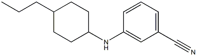 3-[(4-propylcyclohexyl)amino]benzonitrile Struktur