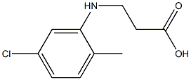 3-[(5-chloro-2-methylphenyl)amino]propanoic acid Struktur