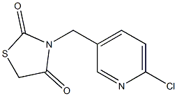 3-[(6-chloropyridin-3-yl)methyl]-1,3-thiazolidine-2,4-dione Struktur