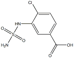 3-[(aminosulfonyl)amino]-4-chlorobenzoic acid Struktur