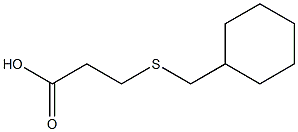 3-[(cyclohexylmethyl)thio]propanoic acid Struktur