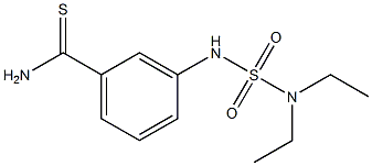 3-[(diethylsulfamoyl)amino]benzene-1-carbothioamide Struktur