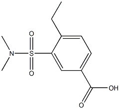 3-[(dimethylamino)sulfonyl]-4-ethylbenzoic acid Struktur