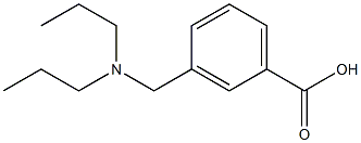 3-[(dipropylamino)methyl]benzoic acid Struktur