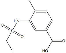 3-[(ethylsulfonyl)amino]-4-methylbenzoic acid Struktur