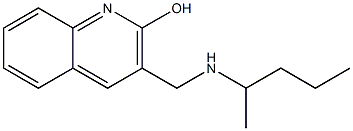 3-[(pentan-2-ylamino)methyl]quinolin-2-ol Struktur