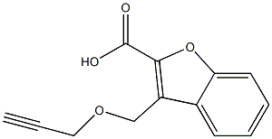 3-[(prop-2-yn-1-yloxy)methyl]-1-benzofuran-2-carboxylic acid Struktur