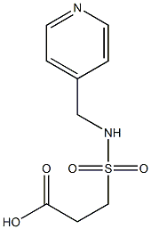 3-[(pyridin-4-ylmethyl)sulfamoyl]propanoic acid Struktur