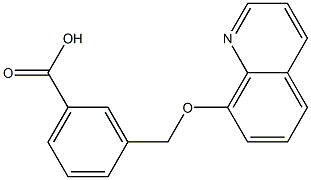 3-[(quinolin-8-yloxy)methyl]benzoic acid Struktur