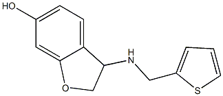 3-[(thiophen-2-ylmethyl)amino]-2,3-dihydro-1-benzofuran-6-ol Struktur