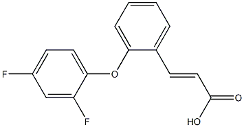 3-[2-(2,4-difluorophenoxy)phenyl]prop-2-enoic acid Struktur