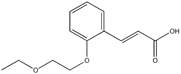 3-[2-(2-ethoxyethoxy)phenyl]prop-2-enoic acid Struktur