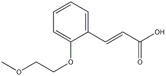 3-[2-(2-methoxyethoxy)phenyl]prop-2-enoic acid Struktur