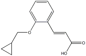 3-[2-(cyclopropylmethoxy)phenyl]prop-2-enoic acid Struktur