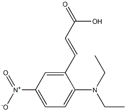 3-[2-(diethylamino)-5-nitrophenyl]prop-2-enoic acid Struktur