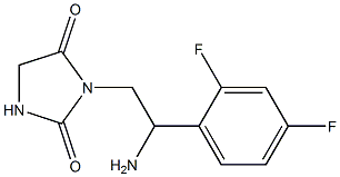 3-[2-amino-2-(2,4-difluorophenyl)ethyl]imidazolidine-2,4-dione Struktur