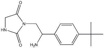 3-[2-amino-2-(4-tert-butylphenyl)ethyl]imidazolidine-2,4-dione Struktur