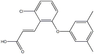 3-[2-chloro-6-(3,5-dimethylphenoxy)phenyl]prop-2-enoic acid Struktur