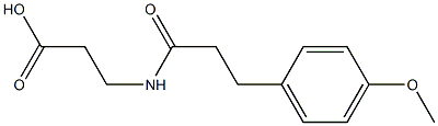 3-[3-(4-methoxyphenyl)propanamido]propanoic acid Struktur