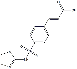 3-[4-(1,3-thiazol-2-ylsulfamoyl)phenyl]prop-2-enoic acid Struktur