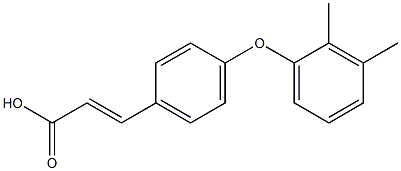 3-[4-(2,3-dimethylphenoxy)phenyl]prop-2-enoic acid Struktur