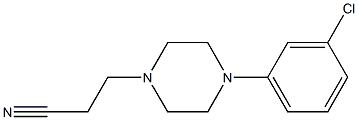 3-[4-(3-chlorophenyl)piperazin-1-yl]propanenitrile Struktur